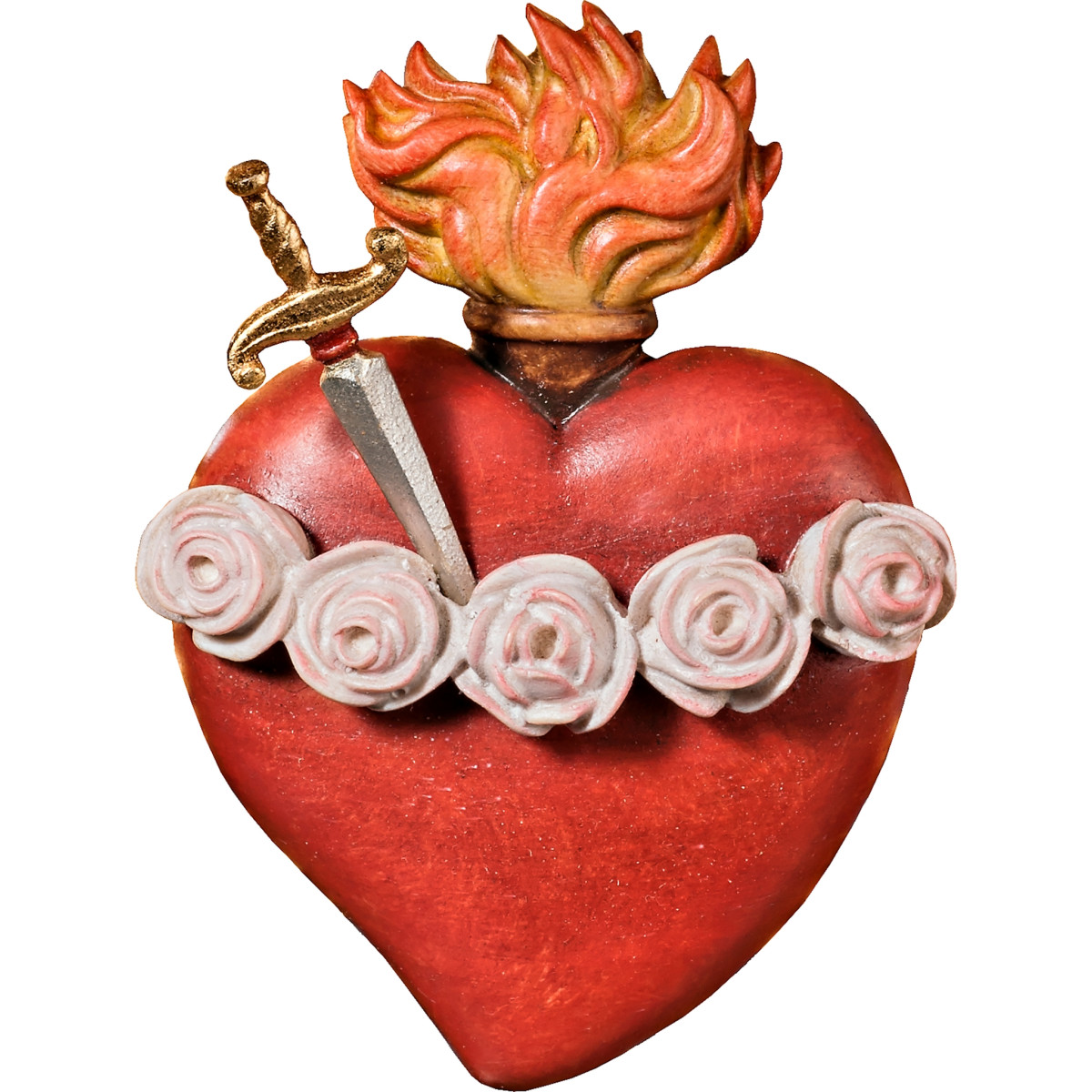 Sacrado Corazón de María con puñal